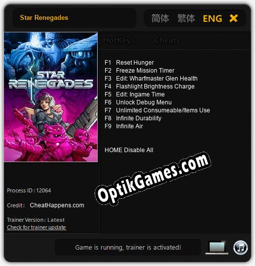 Star Renegades: TRAINER AND CHEATS (V1.0.55)
