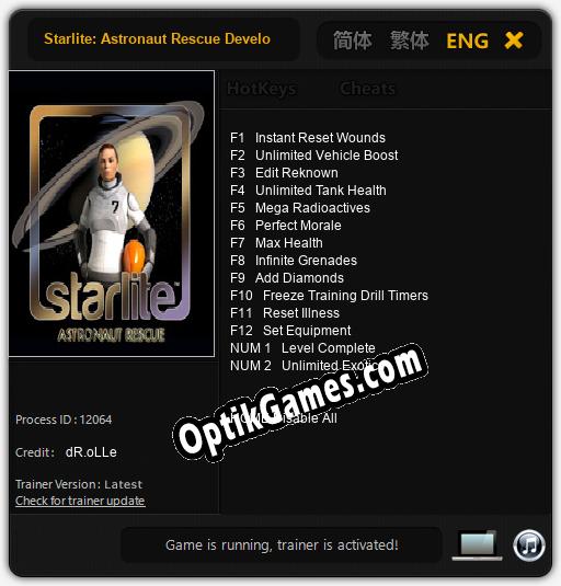 Trainer for Starlite: Astronaut Rescue Developed in Collaboration with NASA [v1.0.2]
