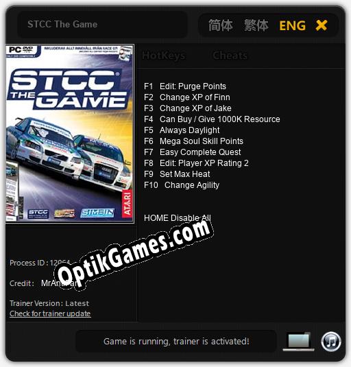 STCC The Game: Cheats, Trainer +10 [MrAntiFan]