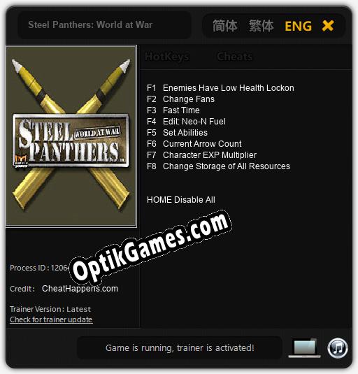 Steel Panthers: World at War: Trainer +8 [v1.8]