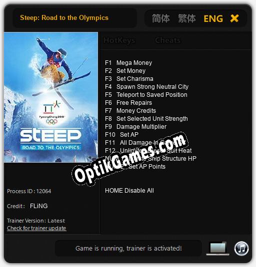 Steep: Road to the Olympics: Cheats, Trainer +14 [FLiNG]