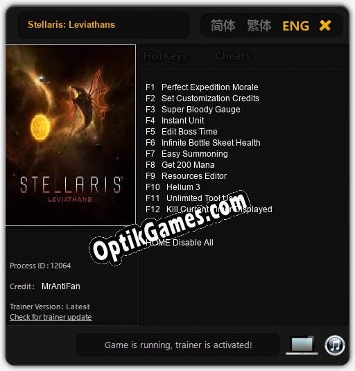 Stellaris: Leviathans: TRAINER AND CHEATS (V1.0.85)