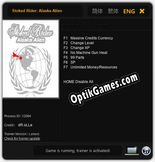 Trainer for Stoked Rider: Alaska Alien [v1.0.2]