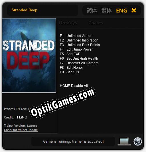 Trainer for Stranded Deep [v1.0.6]