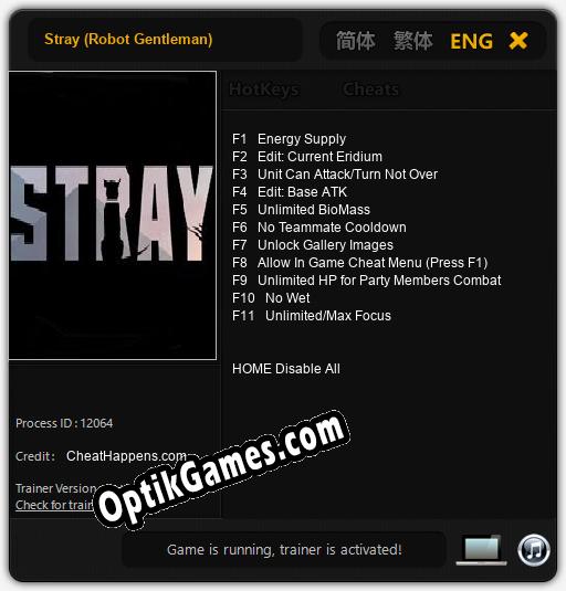 Trainer for Stray (Robot Gentleman) [v1.0.8]