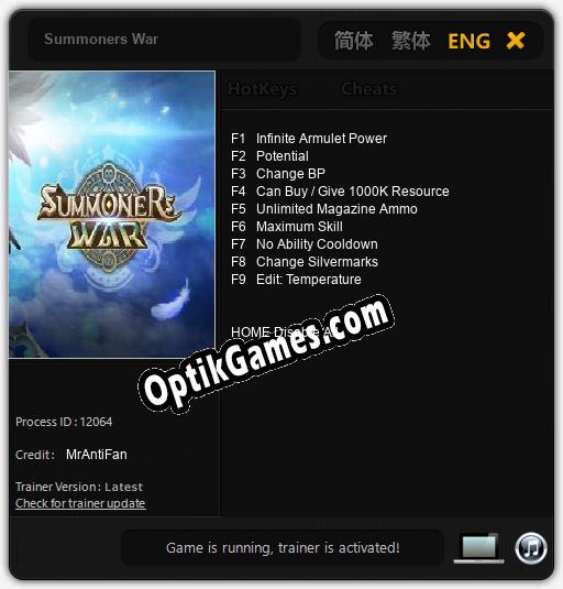 Summoners War: Trainer +9 [v1.6]