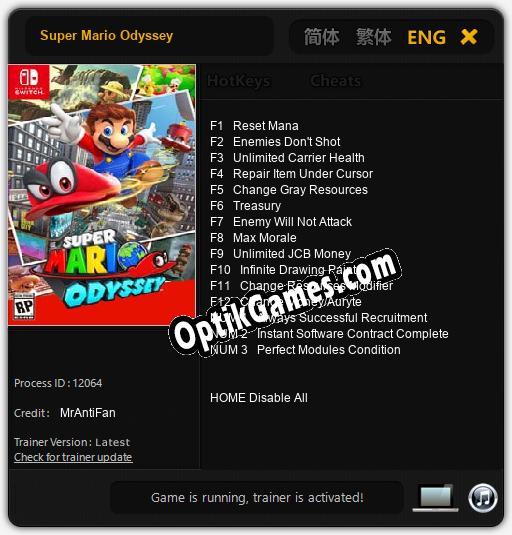 Super Mario Odyssey: Cheats, Trainer +15 [MrAntiFan]