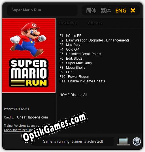 Trainer for Super Mario Run [v1.0.8]