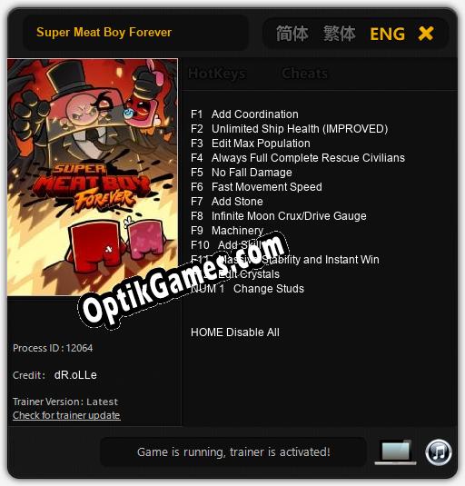 Super Meat Boy Forever: Cheats, Trainer +13 [dR.oLLe]