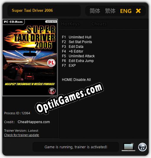 Super Taxi Driver 2006: Cheats, Trainer +7 [CheatHappens.com]