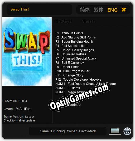 Swap This!: TRAINER AND CHEATS (V1.0.90)