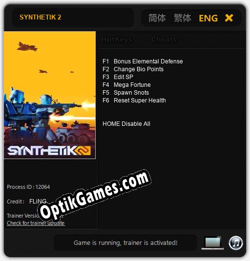 SYNTHETIK 2: Cheats, Trainer +6 [FLiNG]