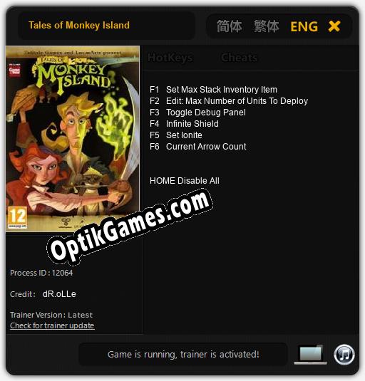 Tales of Monkey Island: Trainer +6 [v1.1]