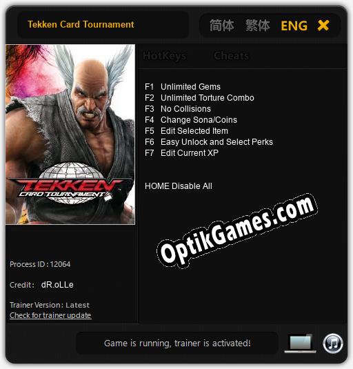 Tekken Card Tournament: Trainer +7 [v1.5]