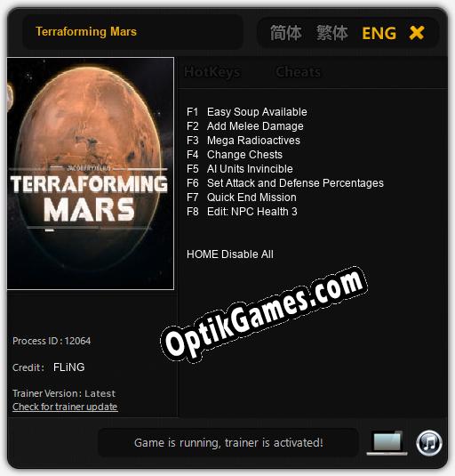 Terraforming Mars: TRAINER AND CHEATS (V1.0.62)