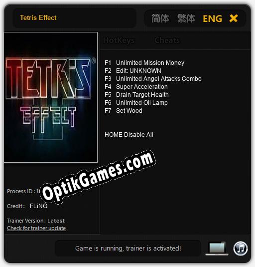 Tetris Effect: TRAINER AND CHEATS (V1.0.15)