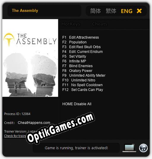 The Assembly: Cheats, Trainer +12 [CheatHappens.com]