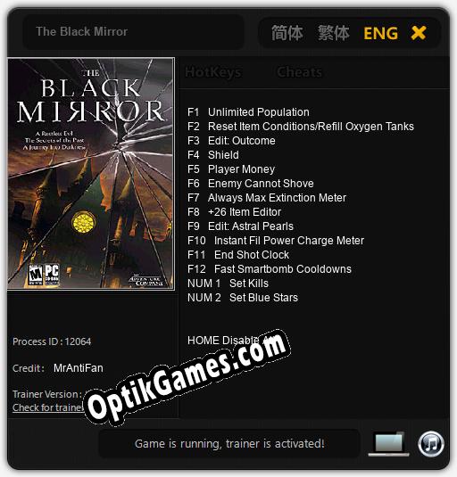 The Black Mirror: Cheats, Trainer +14 [MrAntiFan]