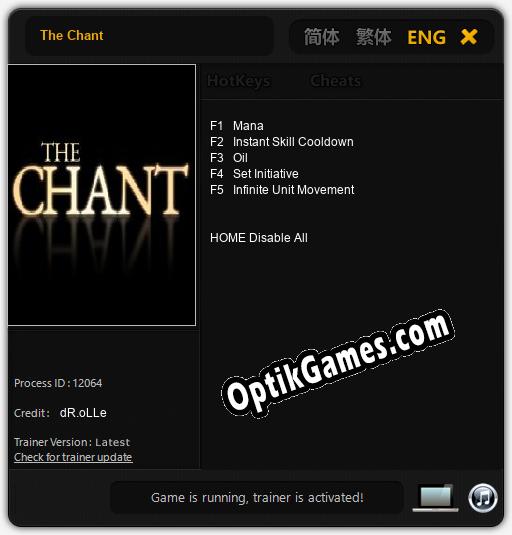 The Chant: TRAINER AND CHEATS (V1.0.83)