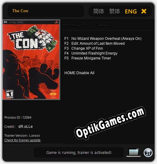 The Con: Cheats, Trainer +5 [dR.oLLe]