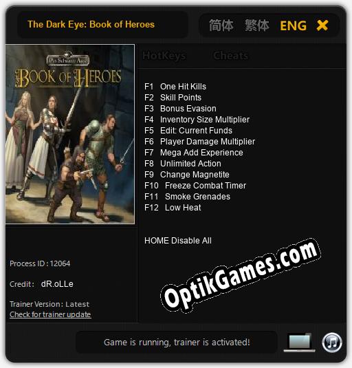 The Dark Eye: Book of Heroes: TRAINER AND CHEATS (V1.0.38)
