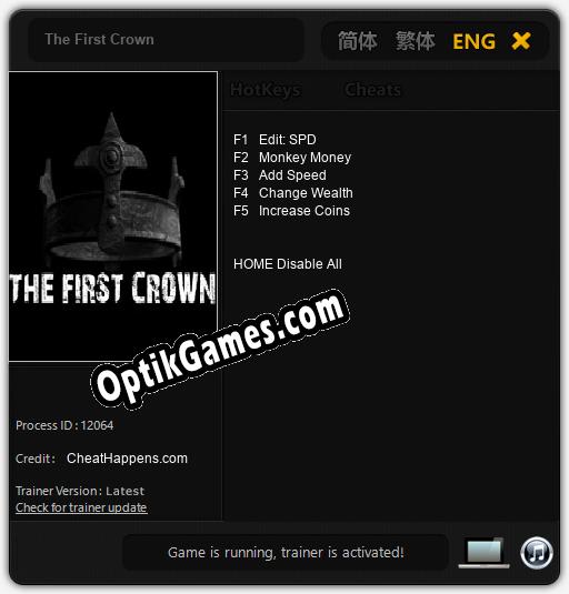 The First Crown: Trainer +5 [v1.5]