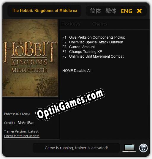 The Hobbit: Kingdoms of Middle-earth: Cheats, Trainer +5 [MrAntiFan]