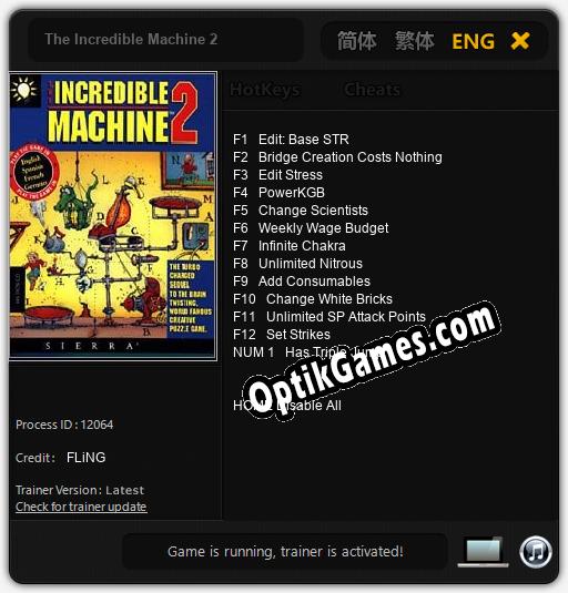 The Incredible Machine 2: Trainer +13 [v1.5]