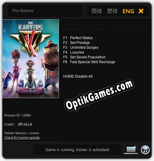 Trainer for The Karters [v1.0.8]