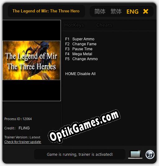 The Legend of Mir: The Three Heroes: Trainer +5 [v1.4]
