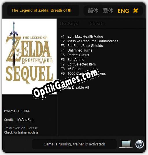 The Legend of Zelda: Breath of the Wild 2: Trainer +9 [v1.8]