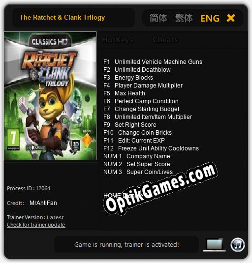 The Ratchet & Clank Trilogy: Trainer +15 [v1.7]