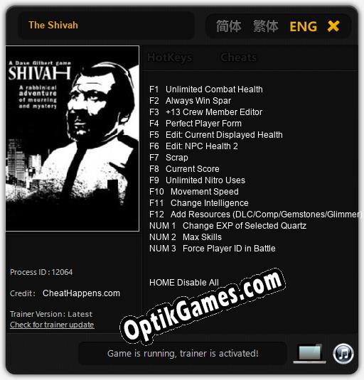 The Shivah: Trainer +15 [v1.6]