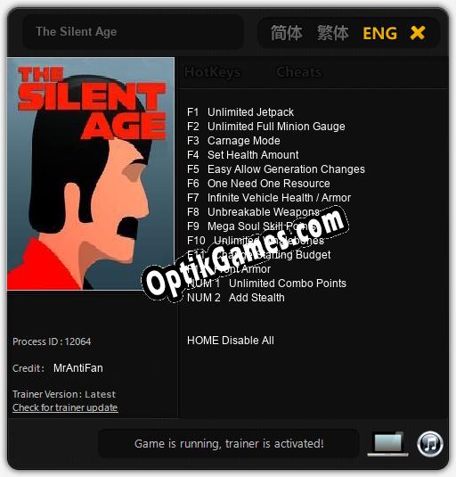 The Silent Age: Cheats, Trainer +14 [MrAntiFan]