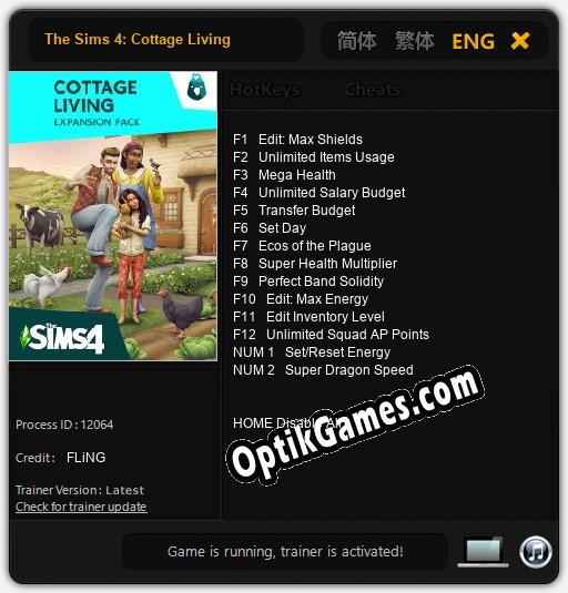 The Sims 4: Cottage Living: Cheats, Trainer +14 [FLiNG]