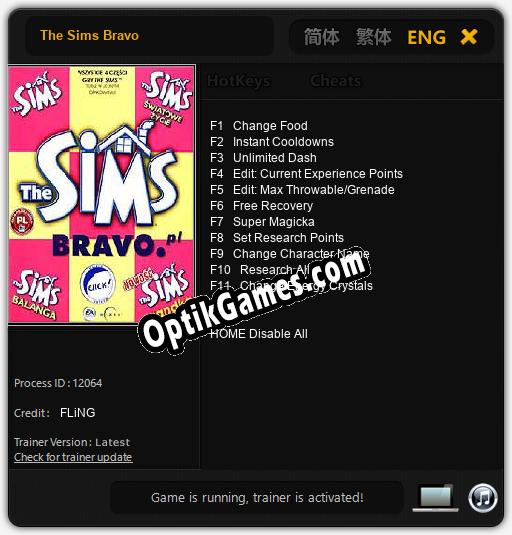 The Sims Bravo: Trainer +11 [v1.2]
