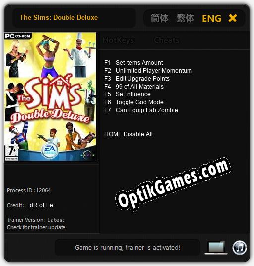 The Sims: Double Deluxe: Trainer +7 [v1.1]