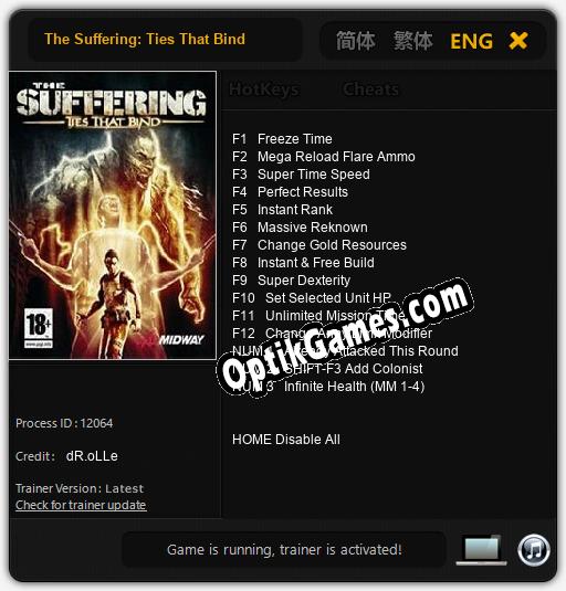 The Suffering: Ties That Bind: Cheats, Trainer +15 [dR.oLLe]