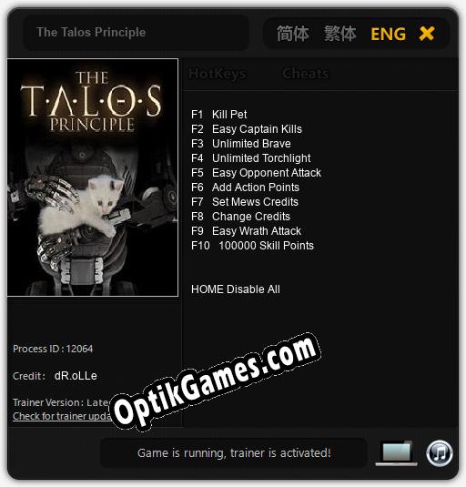 The Talos Principle: Trainer +10 [v1.3]