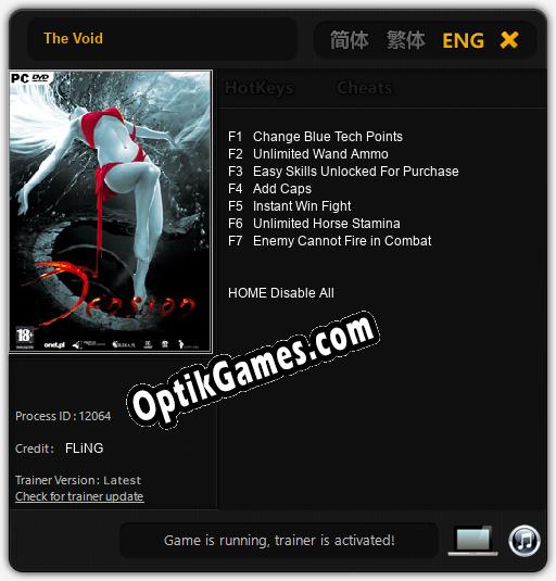 The Void: Cheats, Trainer +7 [FLiNG]