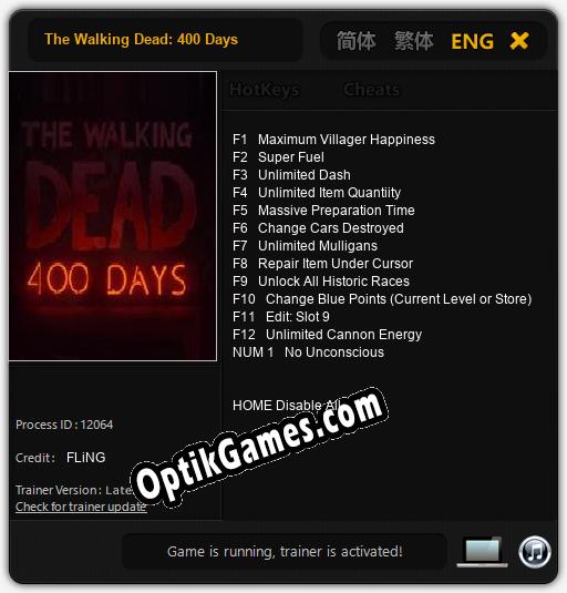 The Walking Dead: 400 Days: Cheats, Trainer +13 [FLiNG]