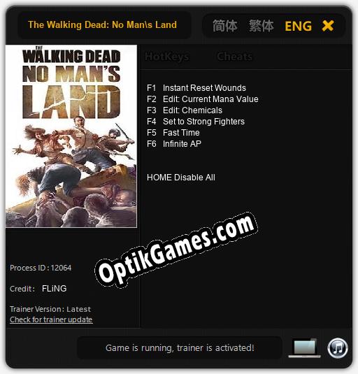 The Walking Dead: No Mans Land: Trainer +6 [v1.1]