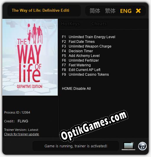 The Way of Life: Definitive Edition: Trainer +9 [v1.1]
