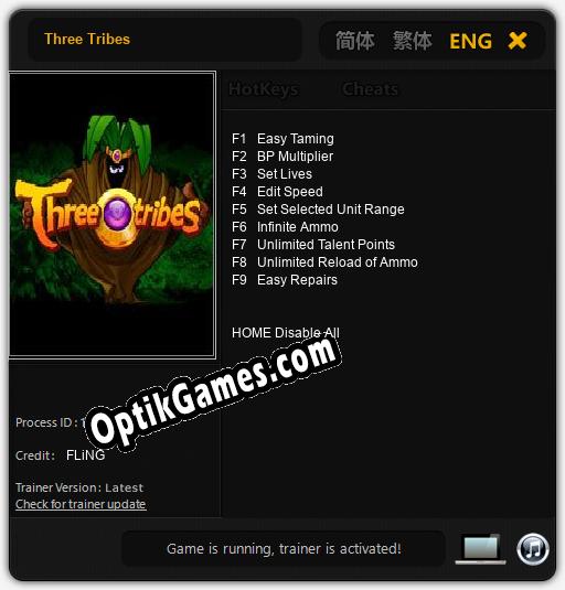 Three Tribes: TRAINER AND CHEATS (V1.0.76)
