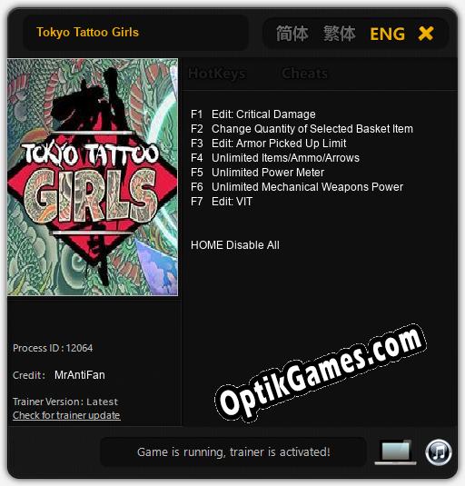 Trainer for Tokyo Tattoo Girls [v1.0.4]