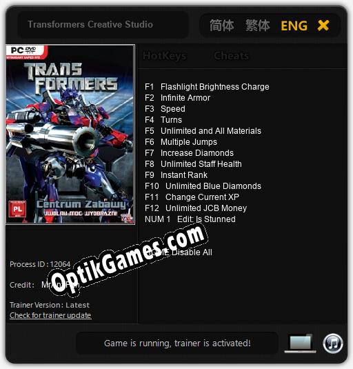 Trainer for Transformers Creative Studio [v1.0.8]