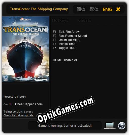 Trainer for TransOcean: The Shipping Company [v1.0.9]