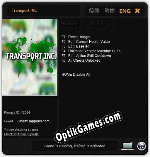 Transport INC: Trainer +6 [v1.8]