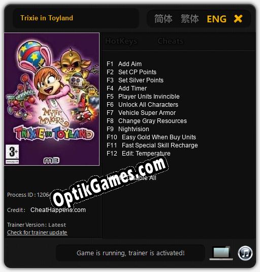 Trixie in Toyland: TRAINER AND CHEATS (V1.0.3)