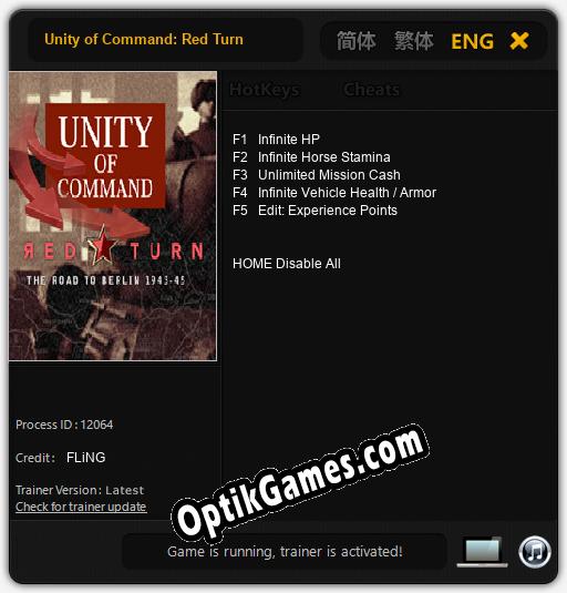 Unity of Command: Red Turn: Cheats, Trainer +5 [FLiNG]